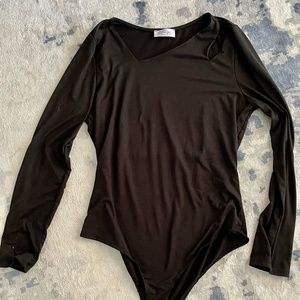 Kaileigh Rosemary Long Sleeve Cutout Bodysuit Size XL